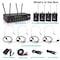 Pyle Pyle Portable UHF Wireless Microphone System - Battery Operated Four Microphone Set, 165 ft Range PDWM4122 - alternate 11